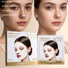 SAMANLI Nourishing Whitening Niacinamide Organic Mask Moisturizing Anti-Wrinkle Firming Anti Aging Organic Whitening Face Mask