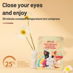 Self Heating Steam Eye Mask Private Label Cute Cat Warming Sleep Mask Patch Heat Pad Relief Eye Fatigue Heated Eye Mask