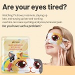 Self Heating Steam Eye Mask Private Label Cute Cat Warming Sleep Mask Patch Heat Pad Relief Eye Fatigue Heated Eye Mask