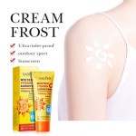 ROREC SADOER SPF60+ PA+++ Vitamin c Sunscreen Whitening Cream Anti-sweat Refreshing Waterproof Sunblock 40g