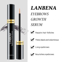 LANBENA眉毛生长促进液眉毛凝胶，用于浓眉标记图案刷管