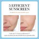 ROREC SADOER SPF60+ PA+++ Vitamin c Sunscreen Whitening Cream Anti-sweat Refreshing Waterproof Sunblock 40g