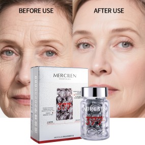 MERCILEN Organic Essence Oil OEM/ODM for Lock Moisture Firming Anti-Wrinkle Soothing Whitening Remove Freckle 377 VC Essence Oil