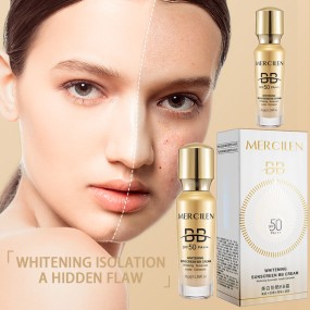 自有品牌OEM化妆品轻量持久面妆全SPF50++防晒霜覆盖防水BB霜