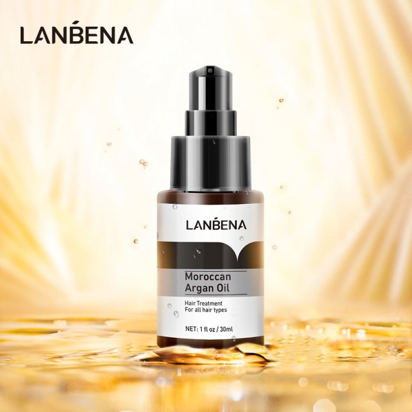 For LANBENA Organic Moroccan Argan Oil Hair   Herbal Repairing and Nourishing Hair Fall Serum Essence Bottles