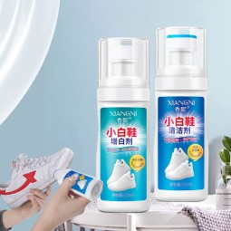 小白鞋增白剂温和配方家用产品去除污渍储存白鞋增白剂和清洁剂