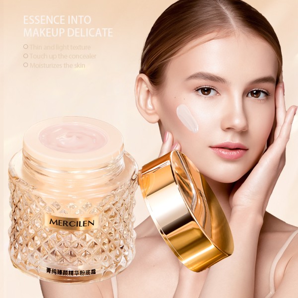 Natural Finish  Foundation Liquid Full Cover Color Changing Face Vegan Foundation Makeup Foundation Base Isolation Cosmetic