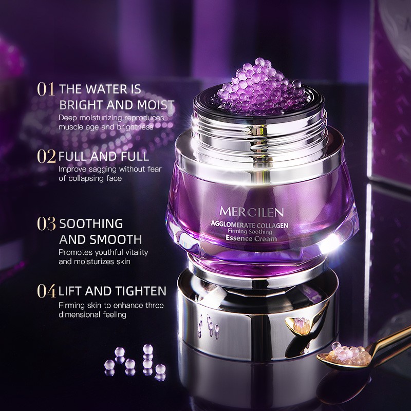 MERCILEN Collagen Firming Anti-aging Face Cream Lotion Moisturizer Organic Firming Nourishing Skin Care Face Cream