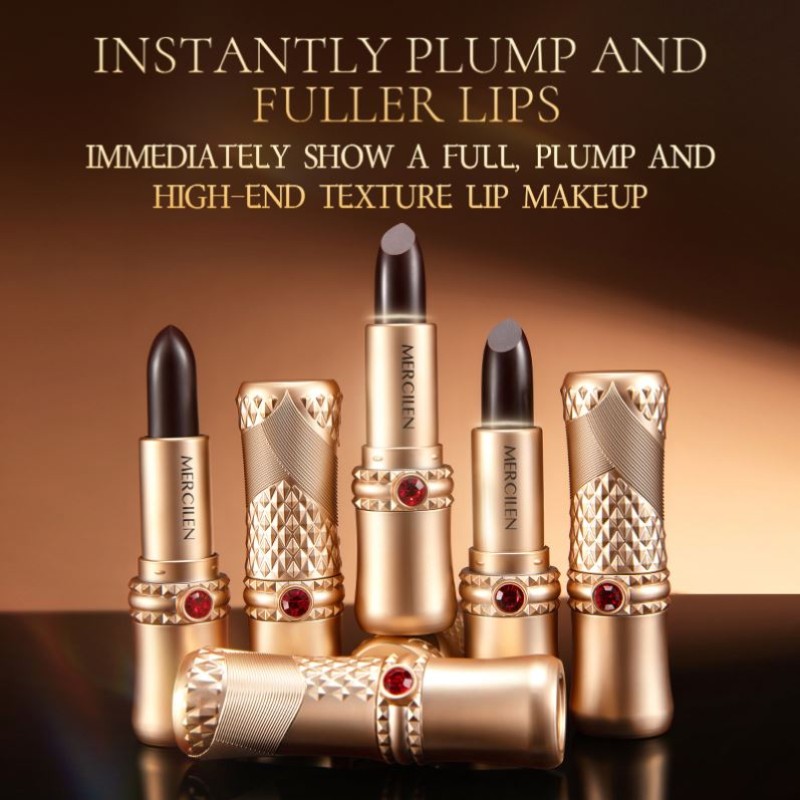 MERCILEN Long Lasting Waterproof Lipstick Nude Makeup Red Matte Vegan Cruelty Free Solid Fashionable Lady Cosmetics Lipstick