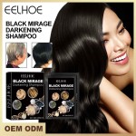 EELHOE天然有机黑头发洗发水，含人参精华清爽滋养去头屑霜