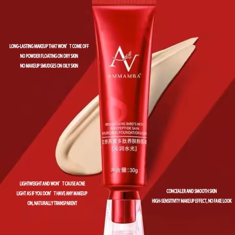 Red Ginseng Concealer Makeup Bright Skin BB Cream CC Cream Whitening and Brightening Isolation Foundation
