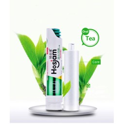 有机可回收真空泵美白牙膏批发草药必不可少的家庭使用牙齿美白牙膏