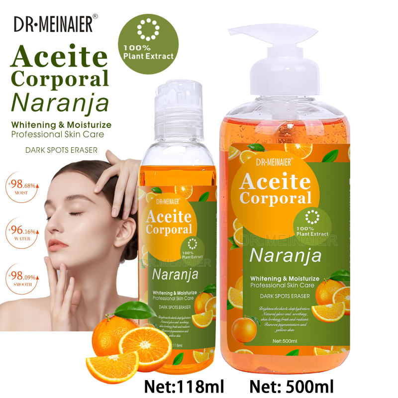 Fresh Orange Vitamin C Essential Oil for Skin Care Body Massage Shoulder Neck Open Back VC Massage Base Oil