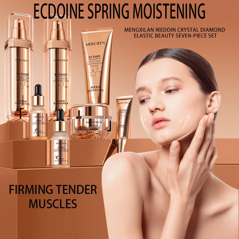 Private Label Korean Skin Care Set with Vitamin C Essence Hydrating Whitening Anti-Aging Serum for Face Beauty Skin Care Set