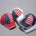 Baseball Cap Factory - Bling Diamond USA Hat