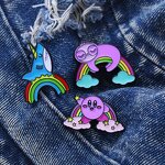 Enamel Pin Factory - Kawaii Sloth Shark Brooch