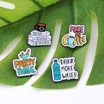 Enamel Pin Factory - English Sentence Brooch Supplier