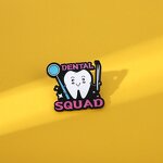 Enamel Pin Factory - Smiley Teeth Dental Brooch