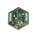 Enamel Pin Factory - Geometric Magic School Brooch