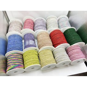 Rhinestone Shoelace Factory - Watercolor Glitter Rope