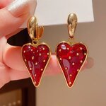Strawberry Earrings Factory - Heart-Shape Fashion Earrings