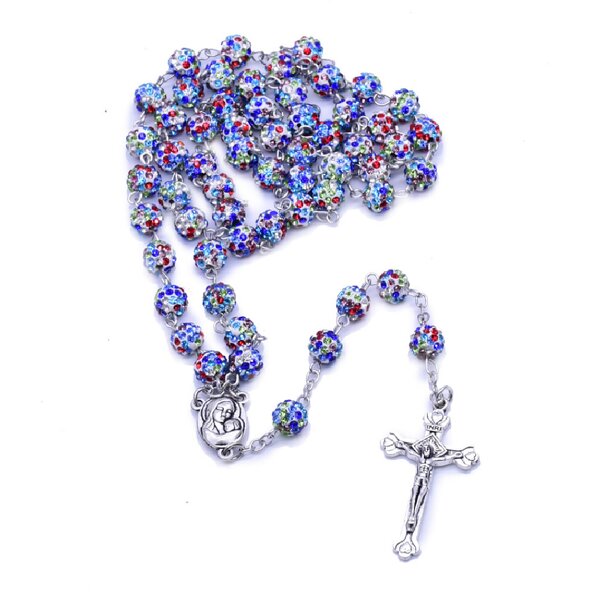 Rosary Necklace Factory - Sporty Rhinestone Necklace