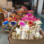 LED Flower Factory - Gold Foil Rose Gift