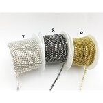 Nail Art Chain Factory - SS6 Flatback Rhinestone Chain