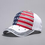 Baseball Cap Factory - Bling Diamond USA Hat