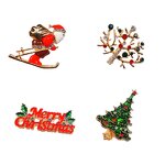Flower Brooch Factory - Christmas Bow Bell Pin