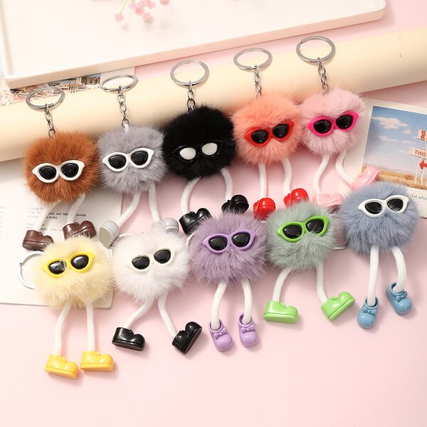 Plush Keychain Factory - Furry Ball with Shoes