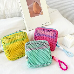 Mesh Bag Factory - Tofu Bag Coin Purse Keychain