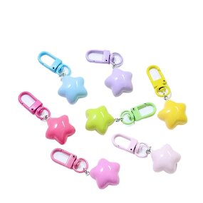 Plastic Keychain Factory - Macaron Star Key Pendant