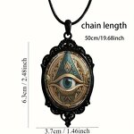 Eye Necklace Factory - Black Frame Glass Pendant