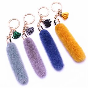 Tassel Keychain Factory - Fuzzy Car Keychain Pendant