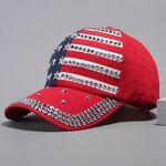 Baseball Cap Factory - Bling Diamond USA Hat