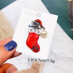 Flower Brooch Factory - Christmas Bow Bell Pin