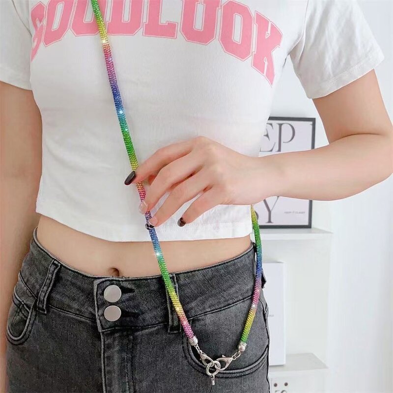 Rhinestone Strap Factory - Bling Waist Chain Lanyard