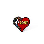 Enamel Pin Factory - Cartoon Cat Paw Love Brooch