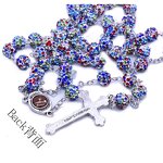 Rosary Necklace Factory - Sporty Rhinestone Necklace