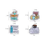 Enamel Pin Factory - English Sentence Brooch Supplier