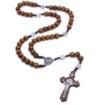 Wooden Cross Necklace Factory - Christian Rosary Supplier