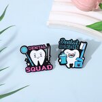 Enamel Pin Factory - Smiley Teeth Medical Brooch