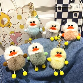 Duck Keychain Factory - Cartoon Plush Duck Keyring