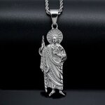 Stainless Steel Necklace Factory - St. Jude Pendant
