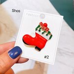 Christmas Brooch Factory - Tree Snowman Rhinestone Pin