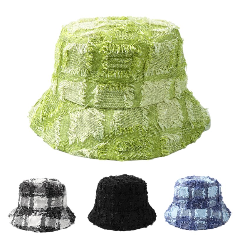 Bucket Hat Factory - Green Plaid Sunshade Hat