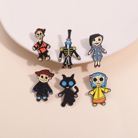 Cartoon Brooch Factory - Black Cat Kitty Lapel Pin