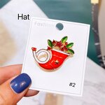 Christmas Brooch Factory - Tree Snowman Rhinestone Pin