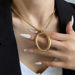 Stainless Steel Necklace Factory - Geometric Pendant Jewelry